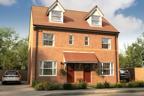 3 bedroom townhouse for sale, Plot 303, The Makenzie at Bloor Homes On the 18th, Winchester Road RG23