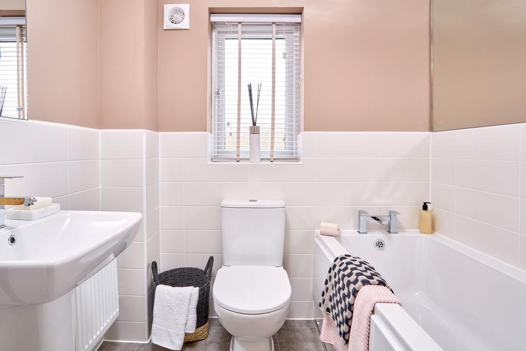 Family bathroom in the Maidstone 3 bedroom home