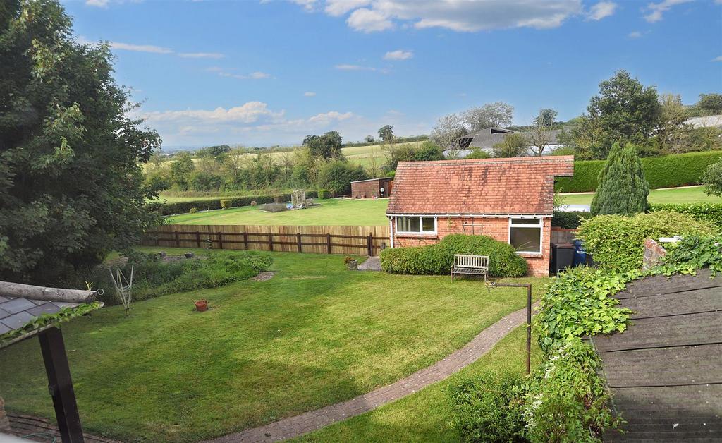 Rear Garden, Summerhouse and View