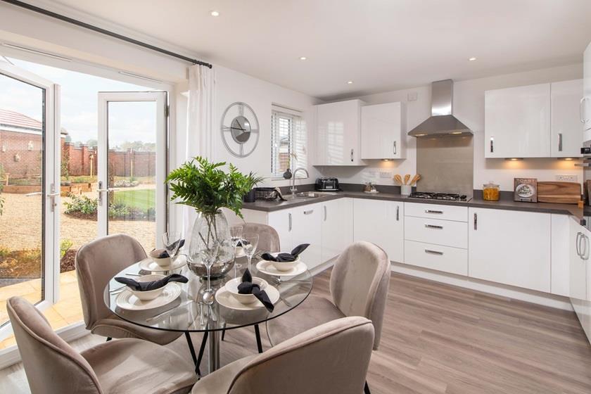 Kennett kitchen and dining room CGI