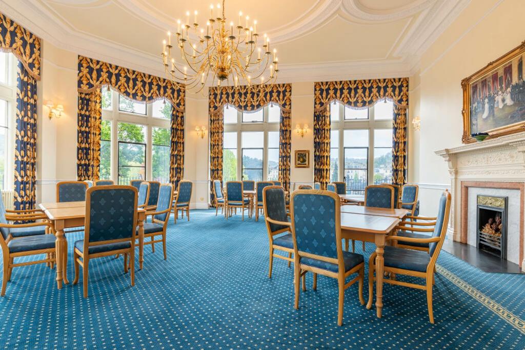 Large communal dining area where Sunday lunches...