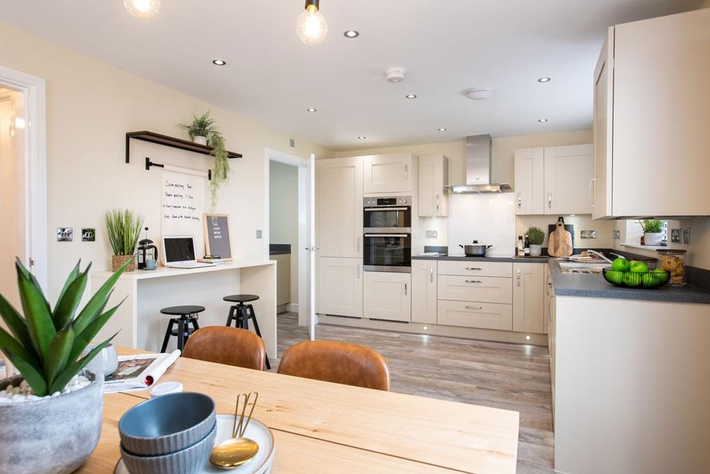 Spacious kitchen dining area with space for all...