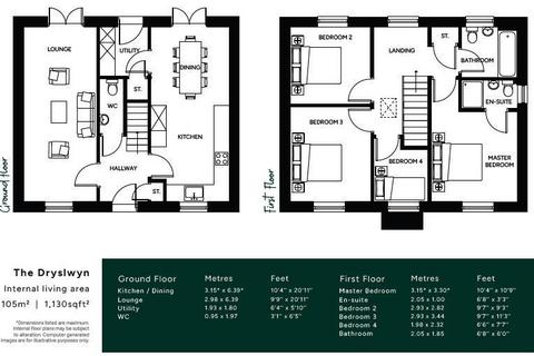 4 bedroom detached house for sale, Maes Melyn, Ammanford SA18