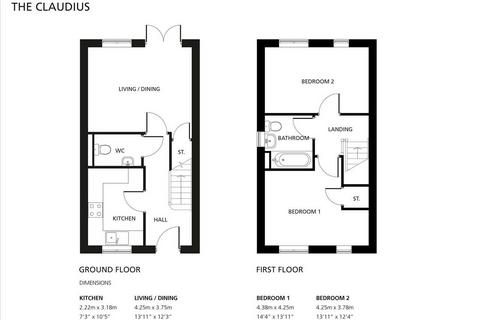 2 bedroom semi-detached house for sale, Plot 153 Swan Grange