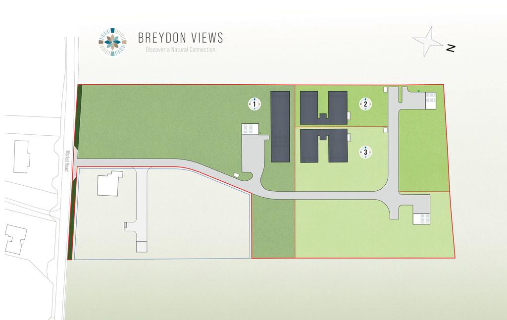 Site plan of Barns 1, 2 &amp; 3