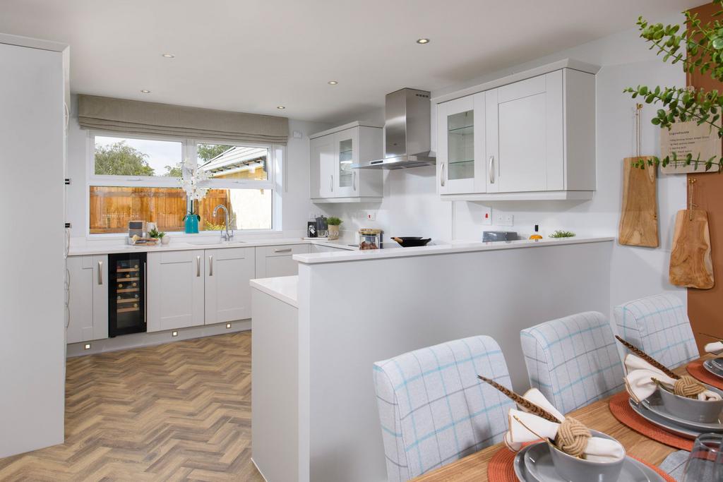 Open-plan kitchen in Avondale style home