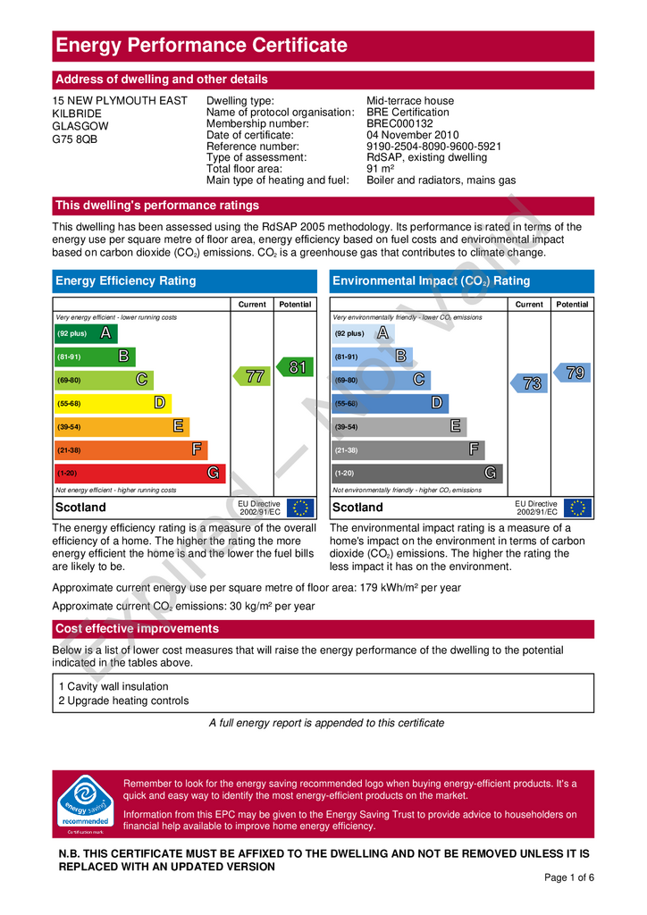 EPC Certificate