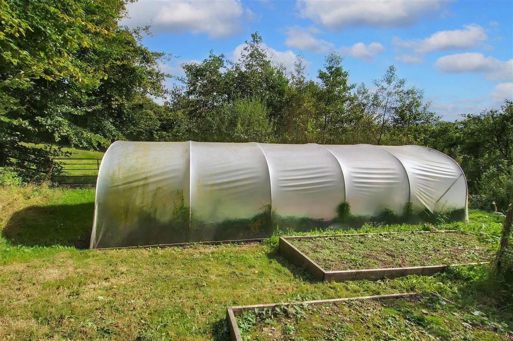 Lower garden with veg plot etc