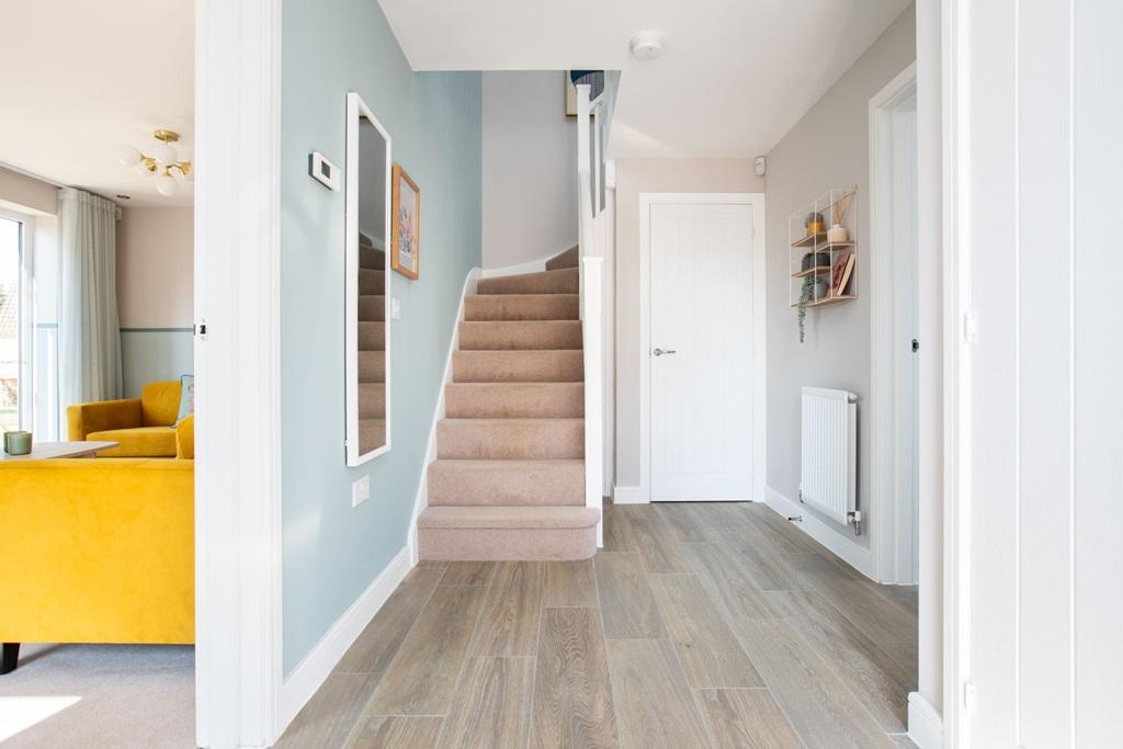 The central hallway is light and inviting