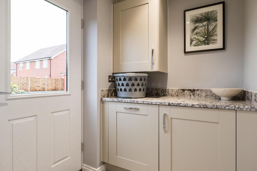 Handy utility room with laundry space