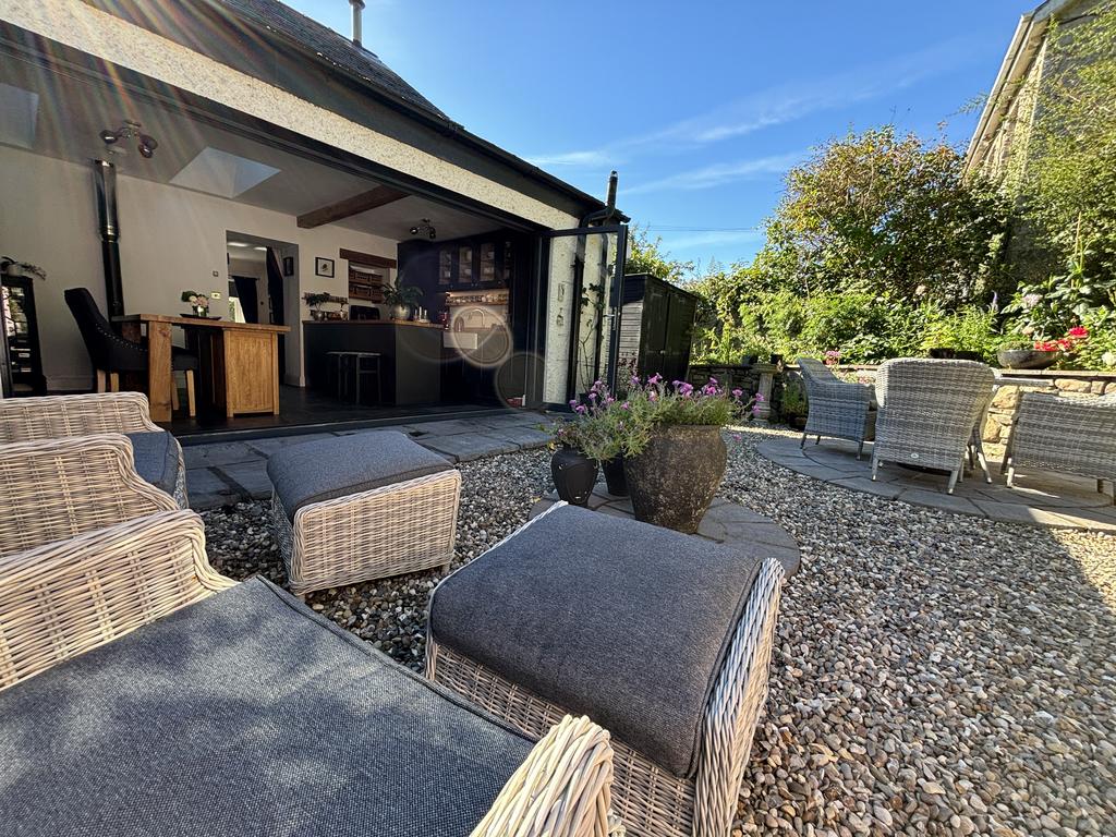 Landscaped rear garden...