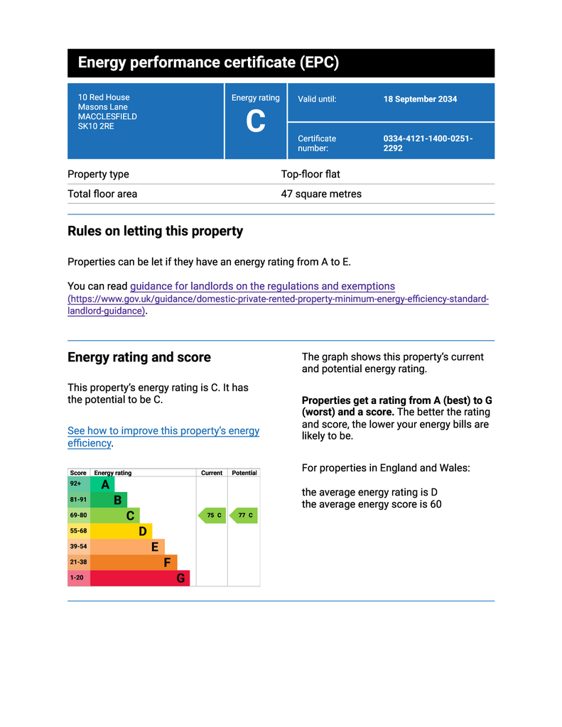 Energy performance certificate (EPC) – Find an ene