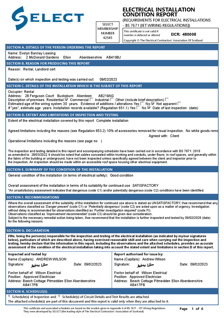 EPC Certificate