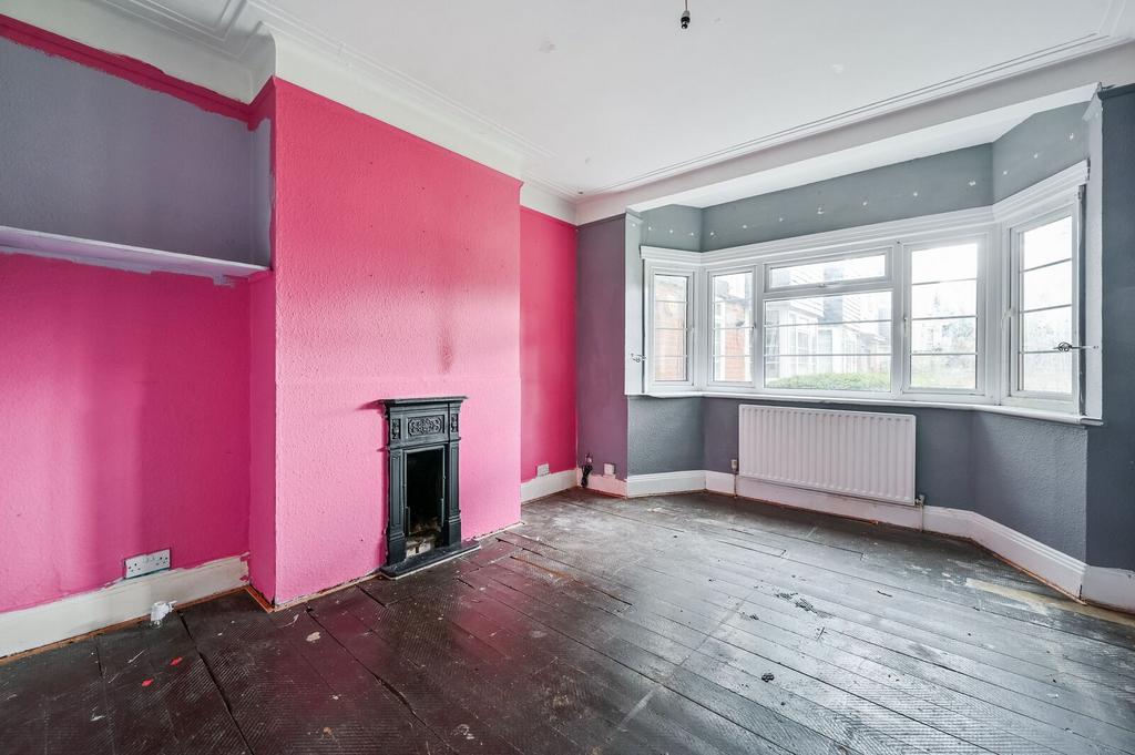 Living room, fireplace