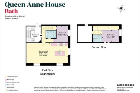 2 bedroom property for sale, Apartment 5, Queen Anne House, Charlotte Street, Bath, Somerset, BA1