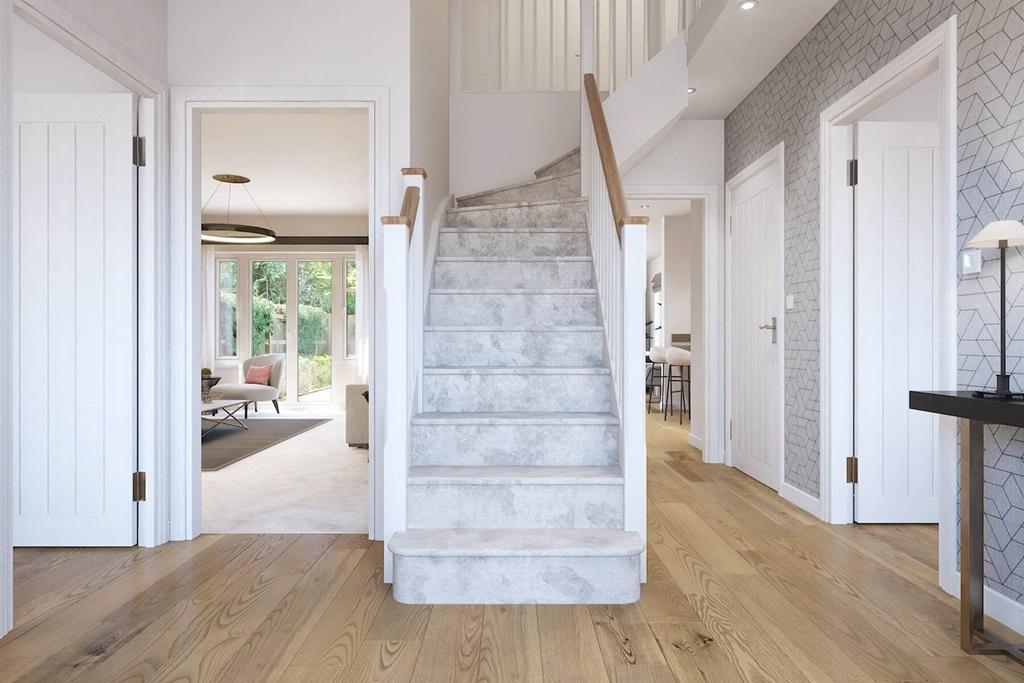 Bright and welcoming hallway