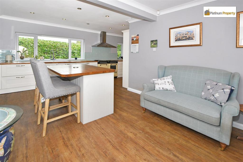 Open plan living dining kitchen