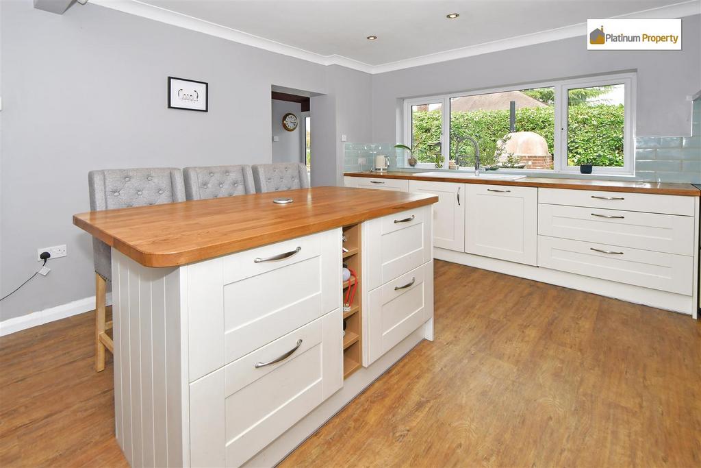 Open plan living dining kitchen