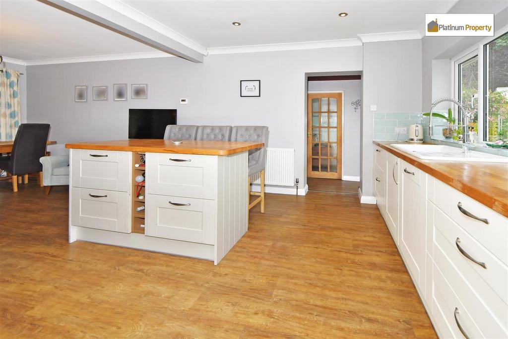 Open plan living dining kitchen