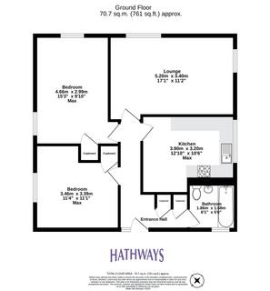 2 bedroom ground floor flat for sale, Drayton Court, St. Dials, NP44