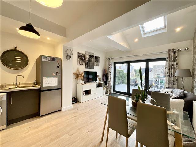 Living/kitchen/dining space
