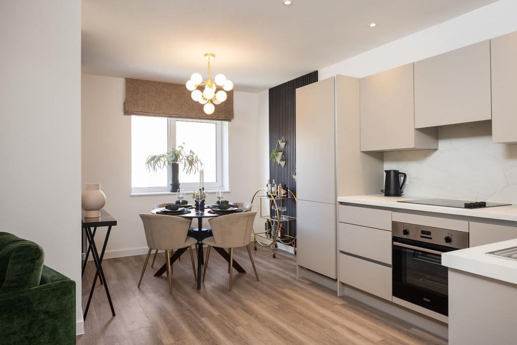 Show apartment kitchen dining