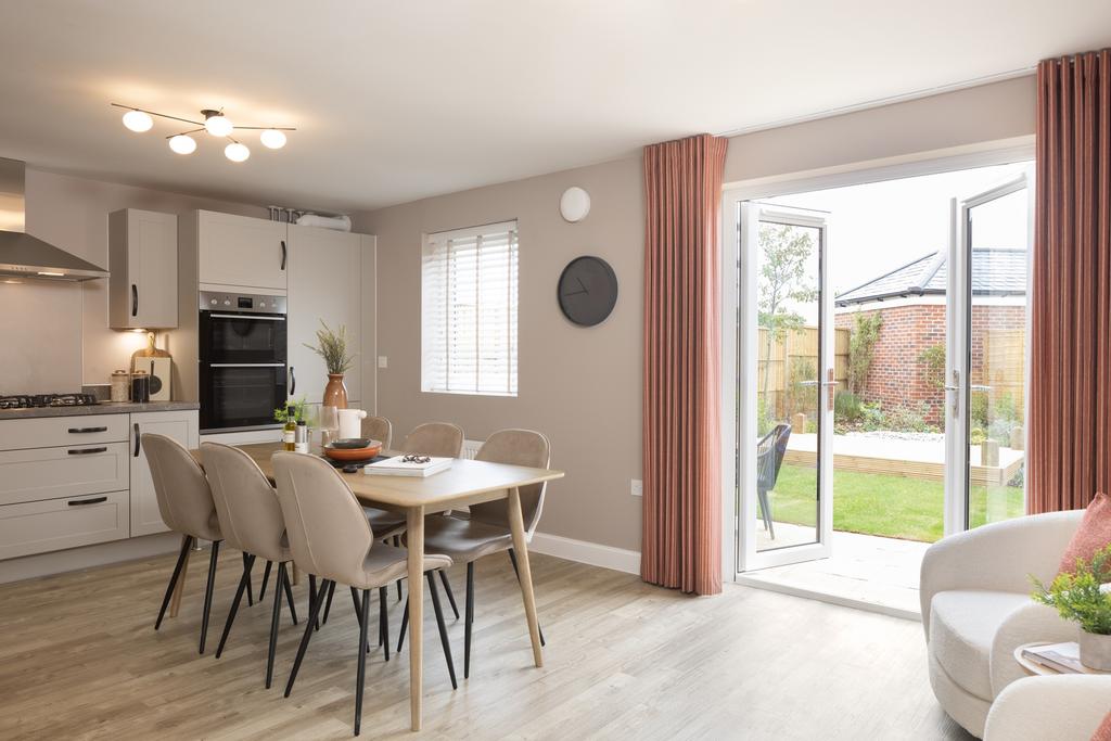 Kitchen and dining room in the 4 bedroom Sudbury