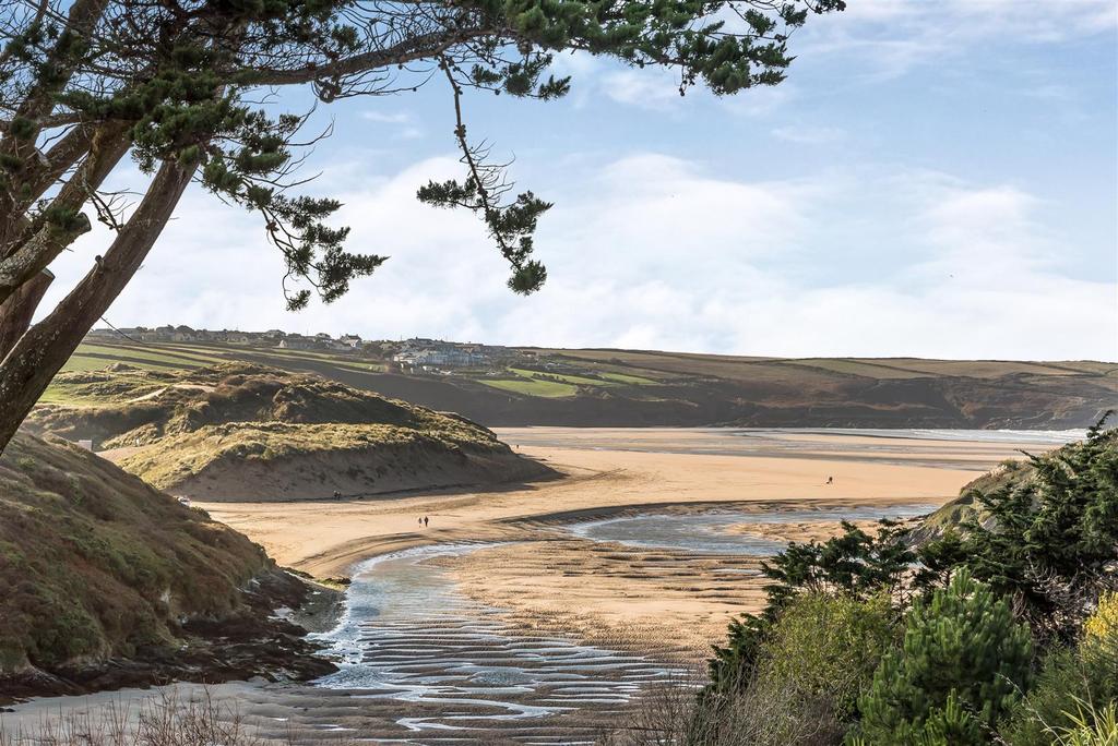 Nearby Crantock Beach