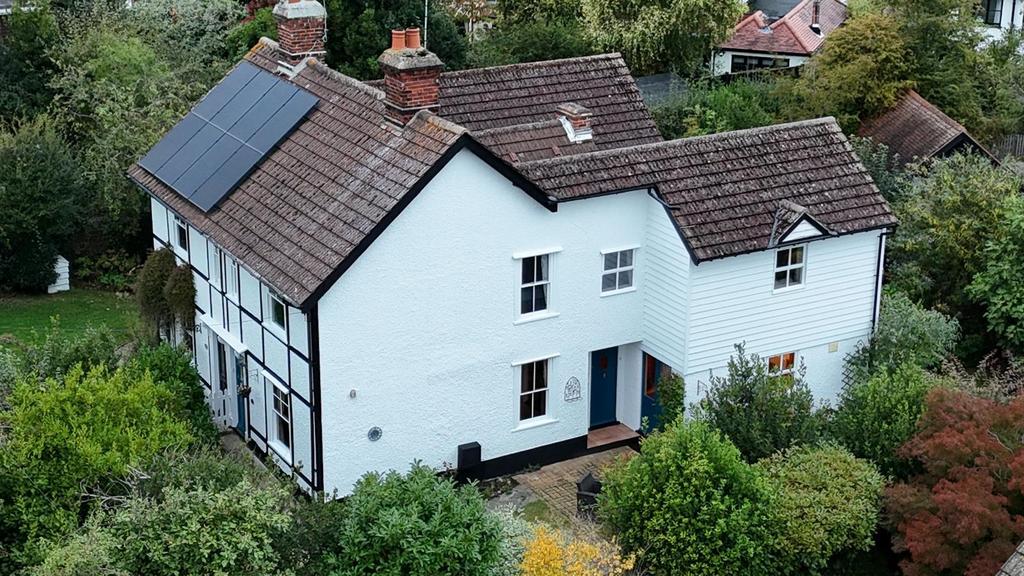 House exterior, solar panels