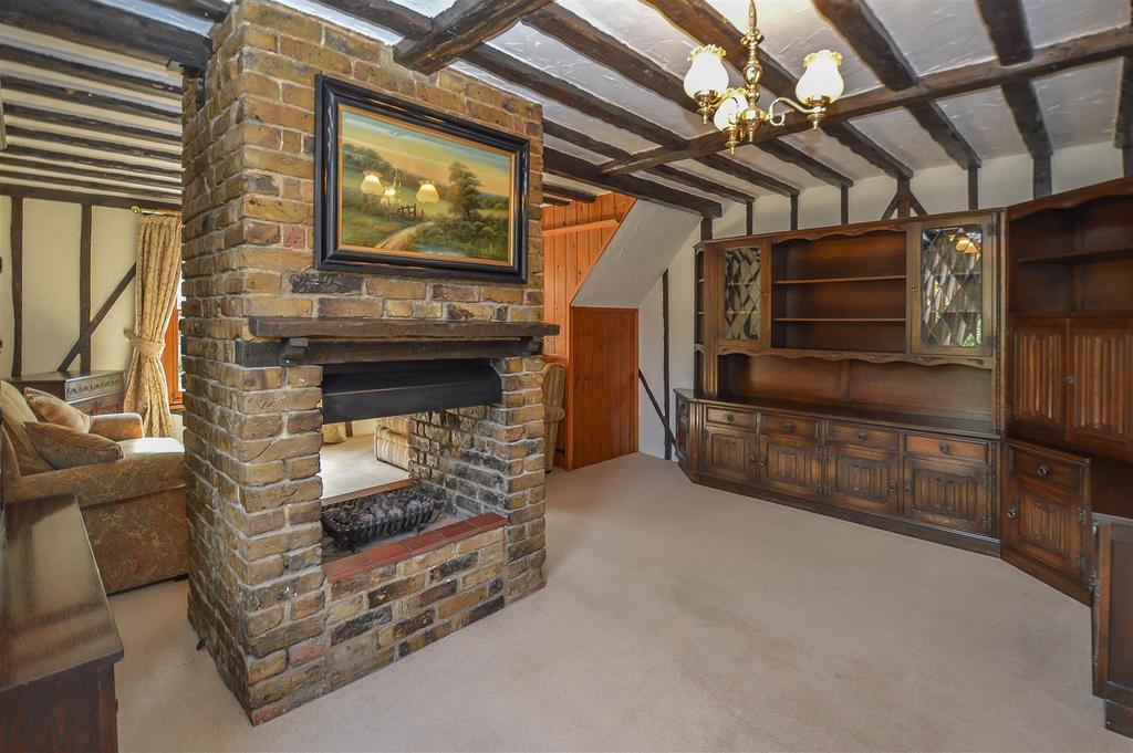 Living room, fireplace