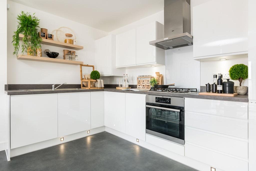 Boasting a slick modern kitchen