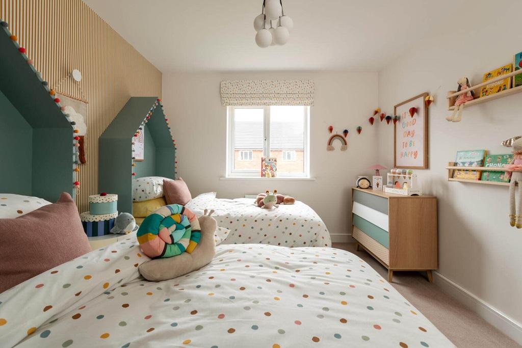 The third bedroom is perfect for younger children