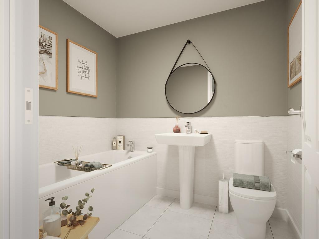 David Wilson Homes Cannington Bathroom