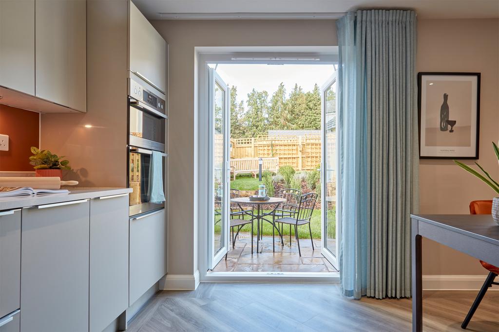 French doors to the garden in the Ingleby 4...