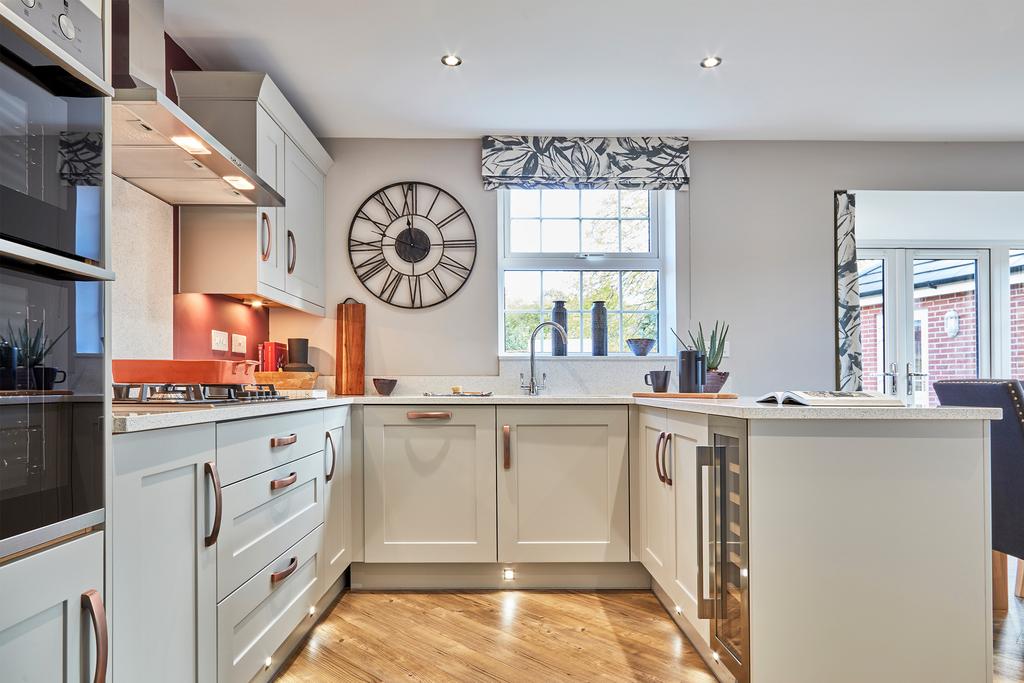 Open plan kitchen in the Hollinwood 4 bedroom home