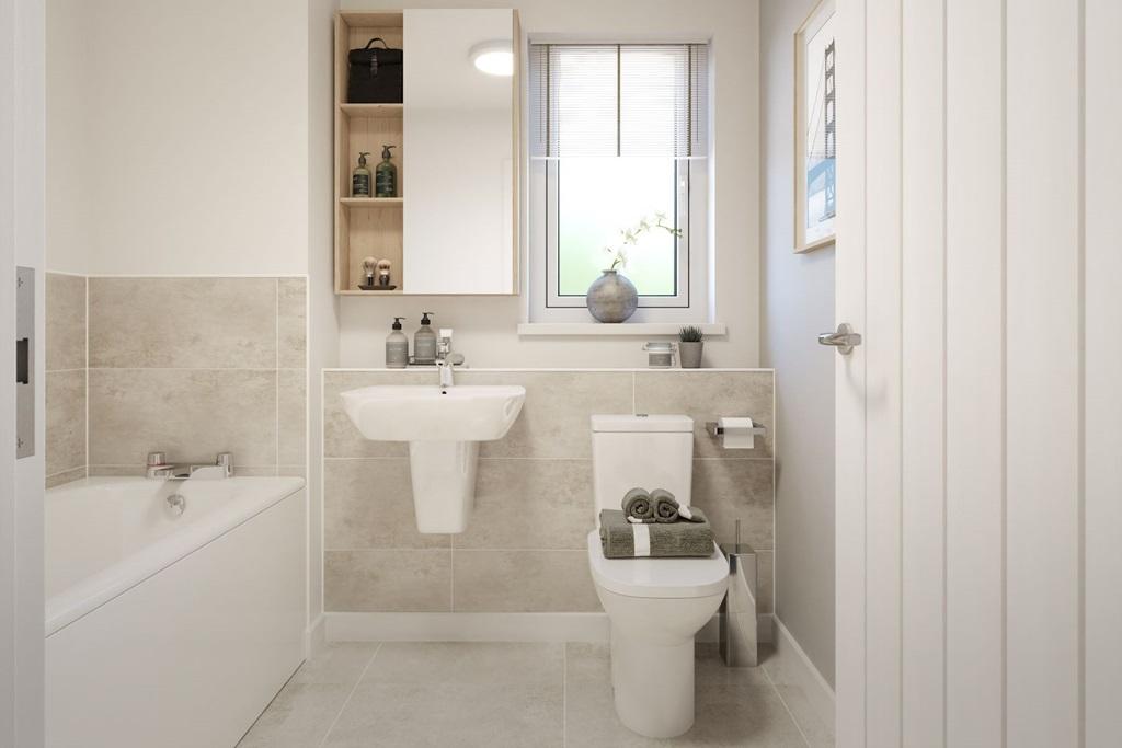 A Taylor Wimpey bathroom is easy to clean