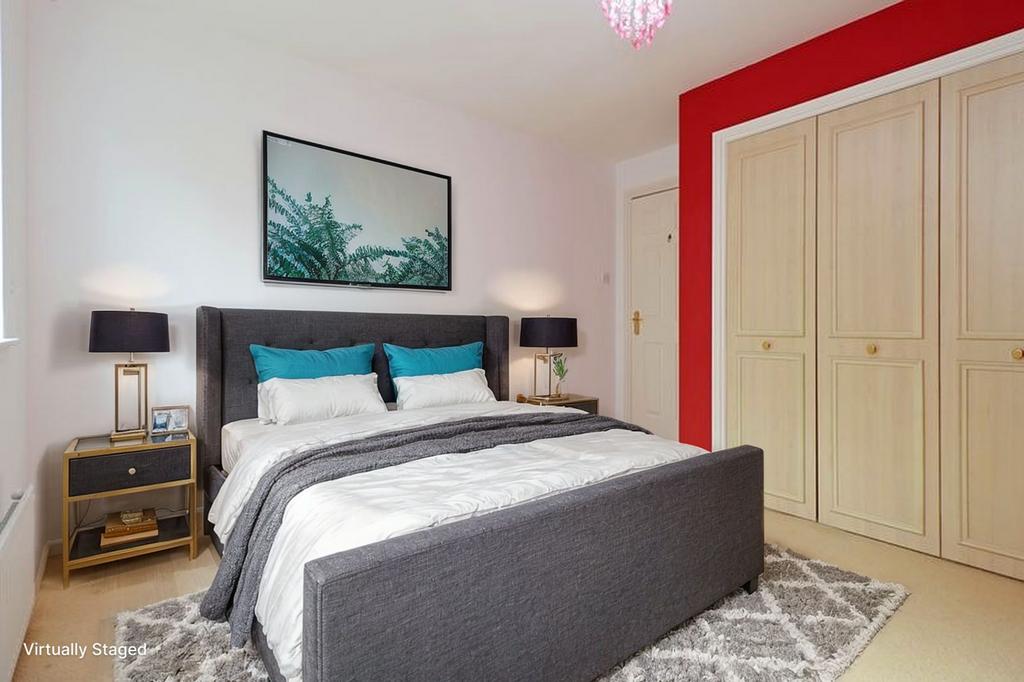 Virtually Staged Bedroom