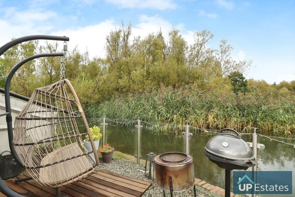 Garden with view of lake