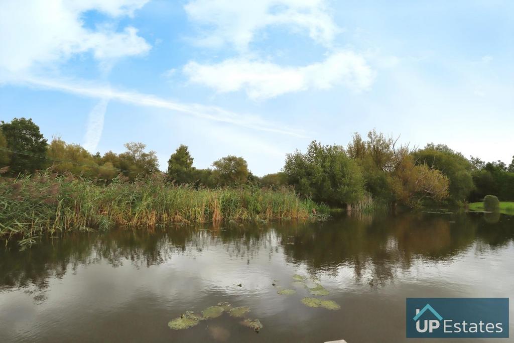 View of lake from garden