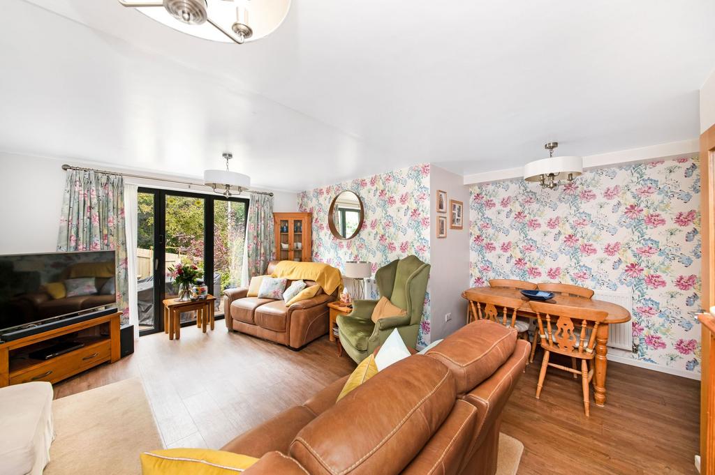 Open plan living dining room