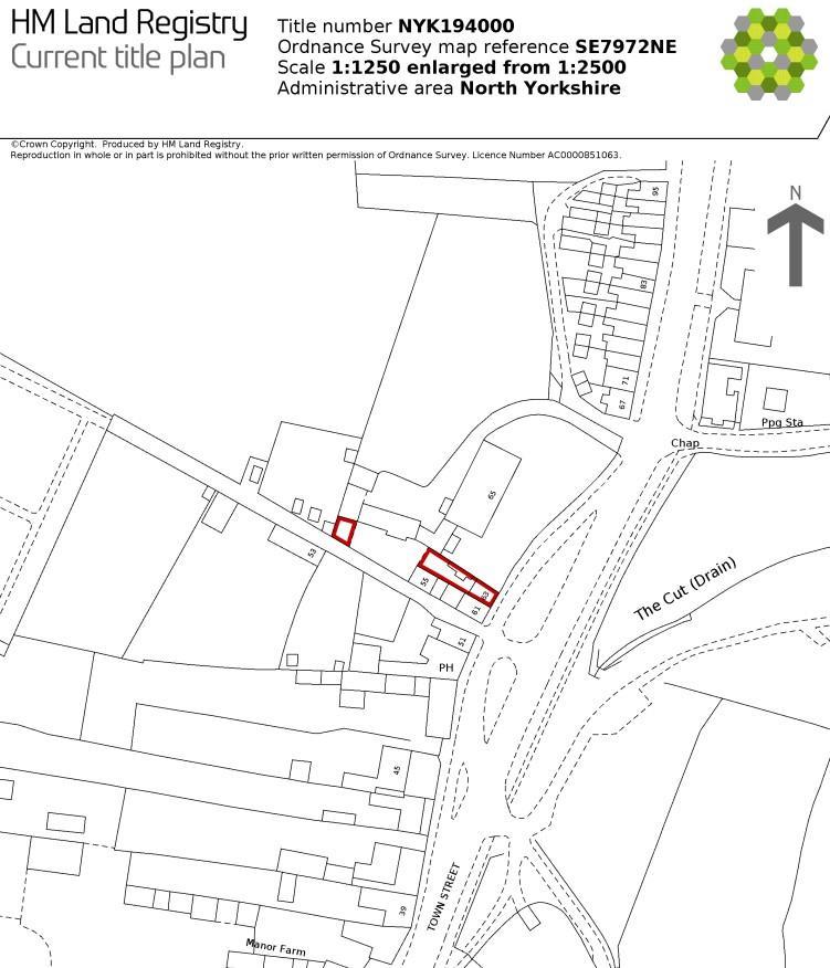 63 Town Street Title Plan