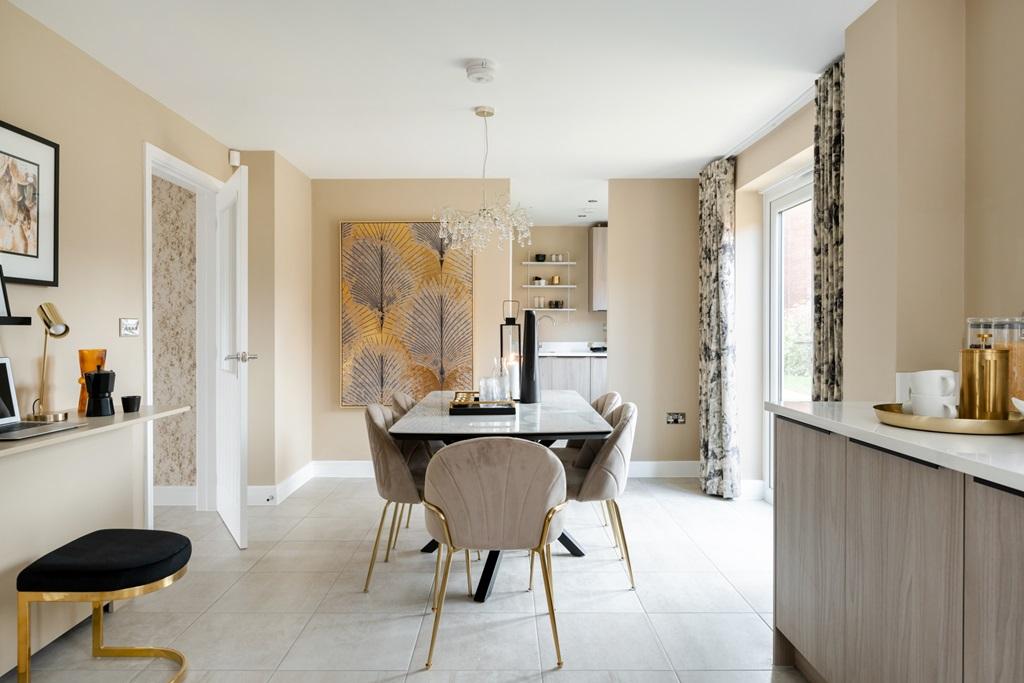 An open plan kitchen dining room for all the...