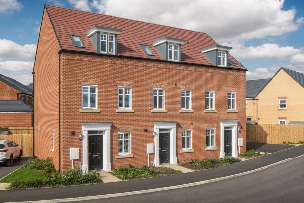 External street scene of the terraced greenwood