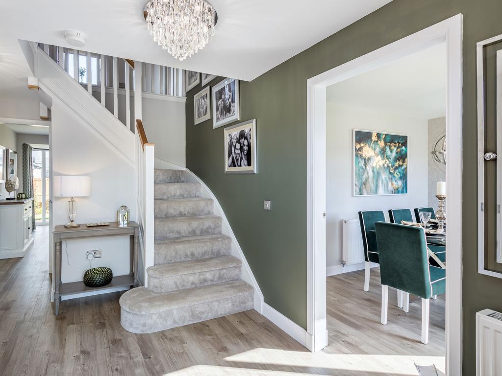 Image of hallway in 4 bedroom Glenbervie house...