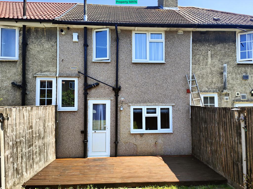 Rear view of house