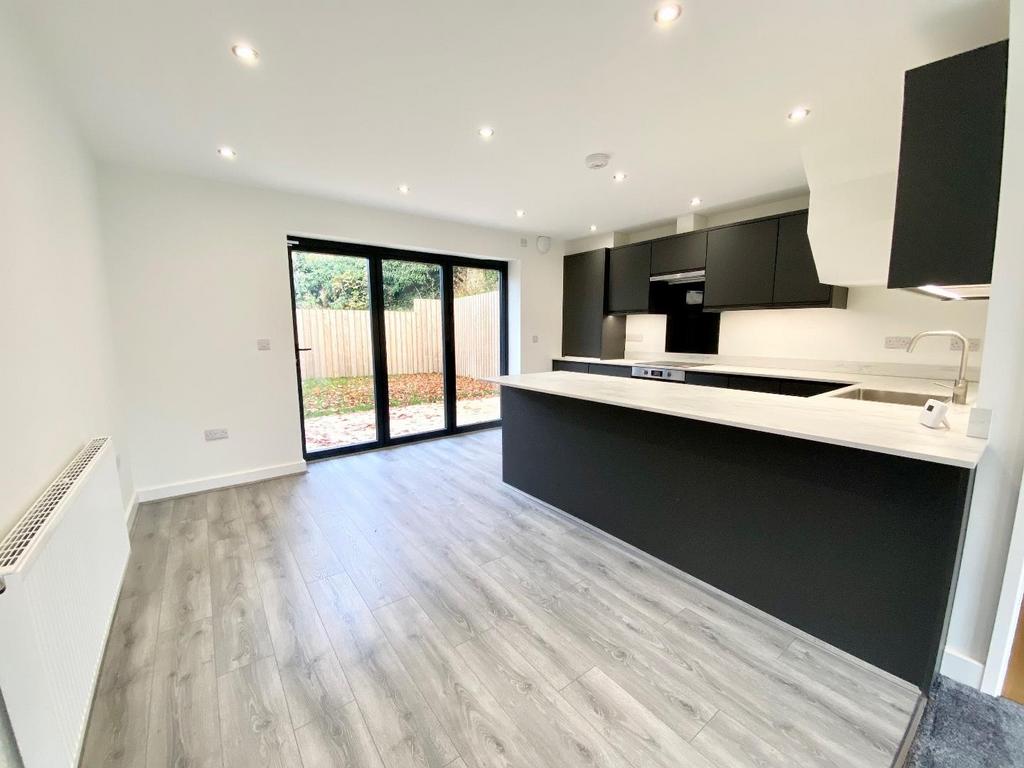 Dining area with bifolding doors