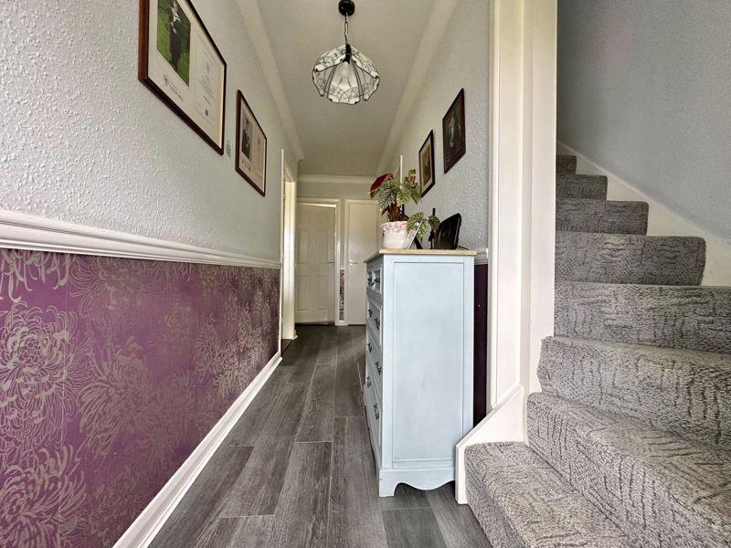 Hallway with stairs