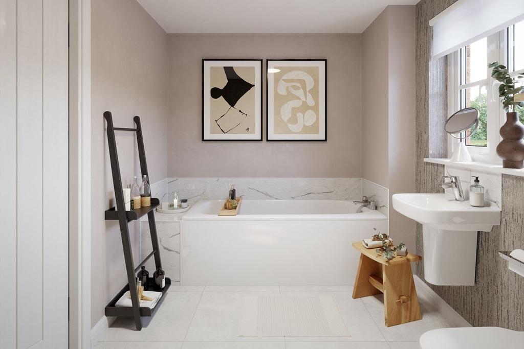 A Taylor Wimpey bathroom is easy to clean