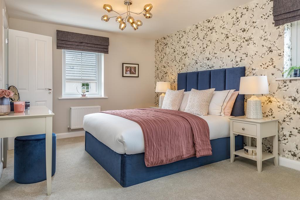 Main bedroom in the Alderney 4 bedroom home