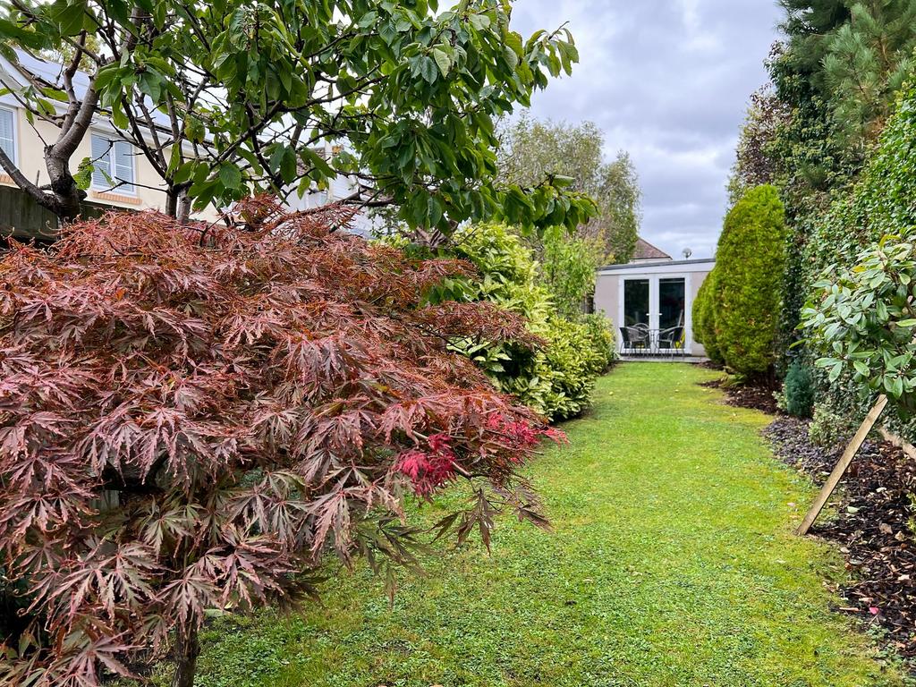 Garden leading to Garage